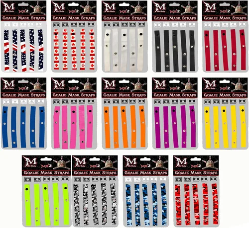 Vista 2 de Mix Hockey Sports - Arnés para casco de portero con espalda abierta (camuflaje rojo)