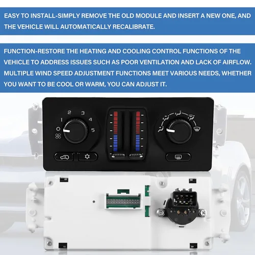 Vista 5 de 599-210XD Interruptor de Panel de Módulo de Control de Clima de Calentador de A/C para 02-09 Chevy Silverado Suburban Tahoe Trailblazer Avalanche