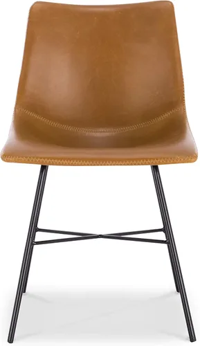 Vista 5 de Poly and Bark Paxton - Silla de comedor (2 unidades), color marrón