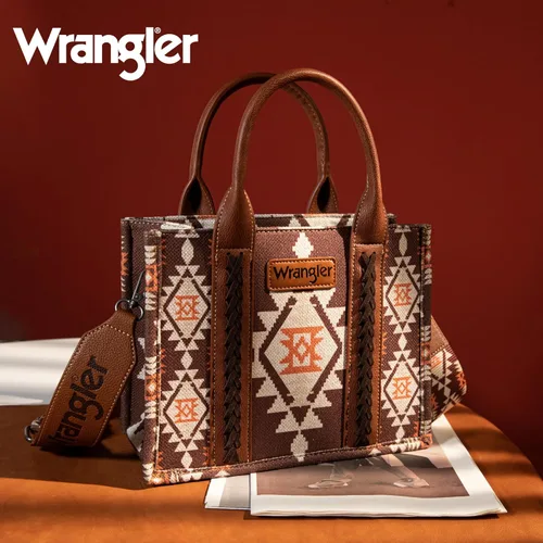 Vista 2 de Wrangler Aztec Tote Bag for Women Boho Shoulder Purses and Handbags