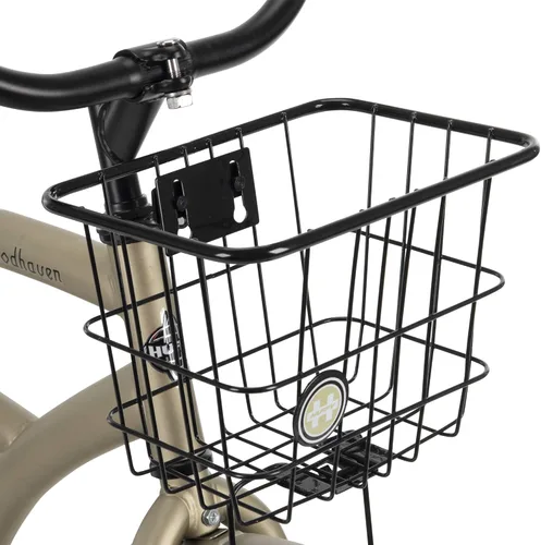 Vista 3 de Huffy Woodhaven Cruiser - Bicicleta para hombre o mujer, 24 o 26 pulgadas, con cesta y estante trasero