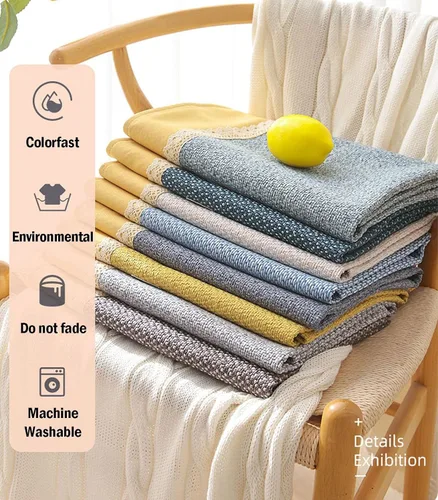 Vista 5 de WJXBoos Fundas de sofá de lino de algodón, fundas de sofá con exquisito borde de encaje, fundas de sofá antideslizantes y agradables a la piel