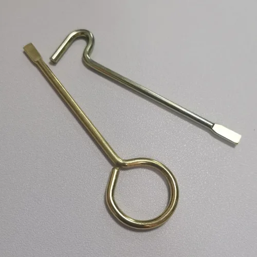 Vista 5 de Llave de puerta interior para baño y dormitorio, llave de emergencia para cerradura de perilla de puerta, juego de 10