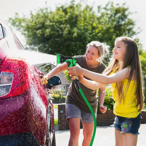 Vista 6 de 25ft Garden Hose Expandable Water Hose with 4 Layer Latex Core & 3/4 inch Solid Brass Fittings, Flexible Lightweight Water Hose Pipe, Lightweight &