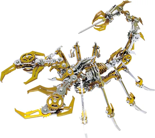 Vista 12 de Microworld Rompecabezas de metal 3D, kits de modelo de metal mecánico de vaca, colección Steel Warcraft Challenge rompecabezas 3D para adultos