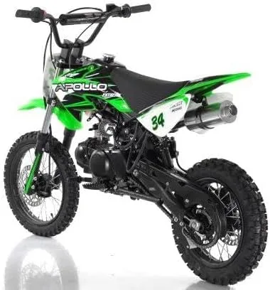 Vista 2 de HHH Apollo 110cc Dirt Bike AGB-34CRF Semi-Automática 110cc Dirtbike DB34 (verde)