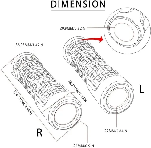Vista 2 de TWSIT Motorcycle Handlebar Grips,for Suzu&ki Gixxer 150 250 155 SF Gixxer 150SF 250SF 2023 2020 2021 Anti Skid Handle Bar Cap Ends Plug CNC Aluminum