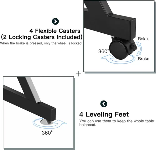 Vista 5 de Dripex Escritorio de computadora para espacios pequeños, escritorio pequeño de 27.5 pulgadas, escritorio compacto de 3 niveles con estante
