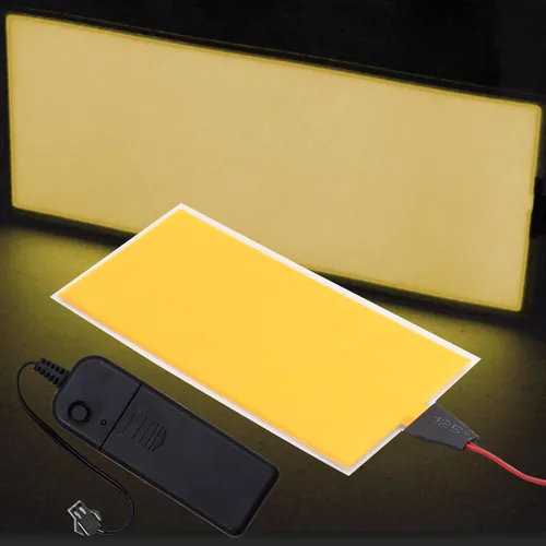 Vista 9 de jose2015 - Panel electroluminiscente EL de 4.7 x 2.0 in, color rosa claro, panel EL flexible de 12 V, luz de decoración para cosplay, fiesta