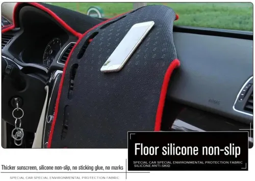 Vista 5 de LEFEDA Para Nissan March Micra K13 2010-2016, alfombrilla para salpicadero, cubierta adhesiva para salpicadero, parasol