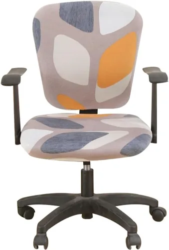 Vista 29 de Jinzio Funda para silla de oficina de computadora, tela protectora dividida y elástica, de poliéster, universal, para escritorio, para silla