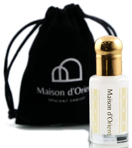 Maison d'Orient MUSK TAHARA 0.4 fl oz Perfume de aceite de almizcle blanco y aceite corporal para mujeres Aceite de perfume árabe Aceite de