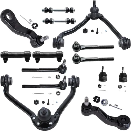 Vista 98 de Detroit Axle - Kit de brazos de control de extremo delantero de 14 piezas para Chrysler 300 Dodge Challenger Charger Magnum, brazos de control