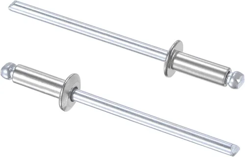Vista 6 de uxcell Remaches ciegos 304 Acero Inoxidable 0.126 in Diámetro 0.197 in Longitud de Agarre Plata 100pcs