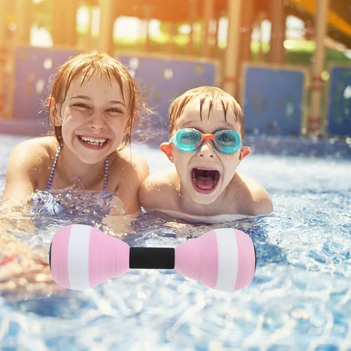 Vista 3 de SEWACC 1 par de mancuernas de ejercicio acuático para ejercicios aeróbicos acuáticos, mancuernas flotantes, mancuernas de fitness EVA