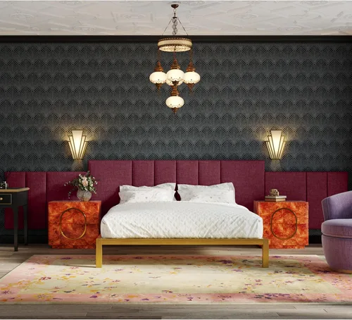 Vista 354 de Jaxx Panelist - Cabecero acolchado moderno, juego de 4 paneles para montar en la pared (cada uno de 11.25 x 38 pulgadas), tamaño King