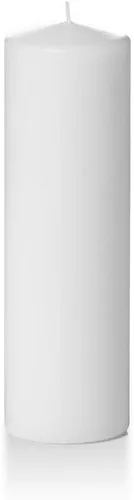 Vista 149 de Yummi - Velas redondas de pilar blancas de 3 pulgadas x 4 pulgadas, 3 por paquete