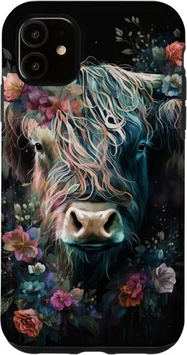 Vista 8 de Western Boho Highland Cow Farmer Cows Lover Case for iPhone 17