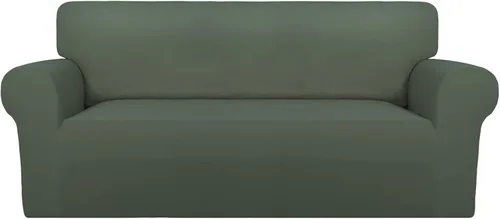 Vista 142 de PureFit Funda súper elástica para sofá reclinable con bolsillo, funda de sofá suave y antideslizante de elastano, lavable, protector de muebles