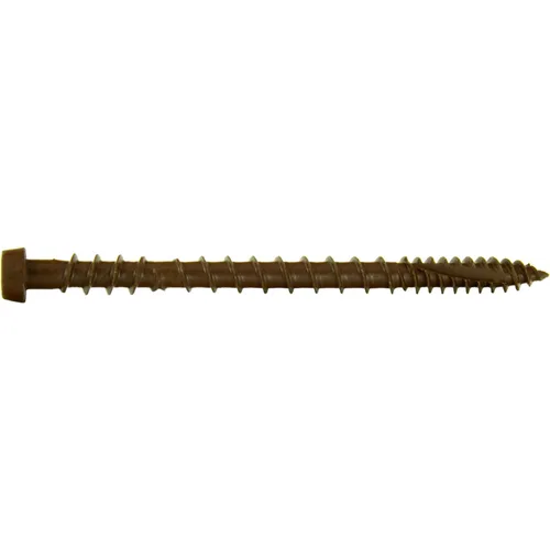 Vista 50 de Tornillo de madera compuesto gris castillo de 2-3/4 pulgadas, cabeza de accionamiento Torx/Star Drive Head - Recubierto Exterior - Compatible