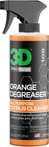 3D Desengrasante naranja – Limpiador de automóvil a base de cítricos para aceite, grasa, suciedad y adhesivos – A base de agua, no corrosivo,