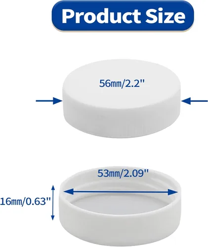 Vista 2 de Bonsicoky 3 tapas para botellas de agua de 2.087 in, tapas de jarra de agua con rosca superior para jarras de 3 o 5 galones