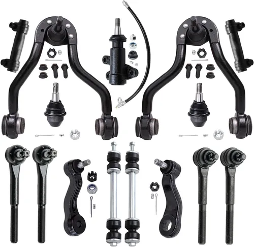 Vista 96 de Detroit Axle - Kit de brazos de control de extremo delantero de 14 piezas para Chrysler 300 Dodge Challenger Charger Magnum, brazos de control