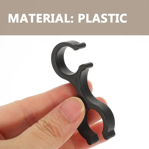 Vista 7 de EXCEART 8 clips de bastón de senderismo para postes de 5 a 2.4 in de diámetro, cierres de almacenamiento de plástico para bastones, accesorios