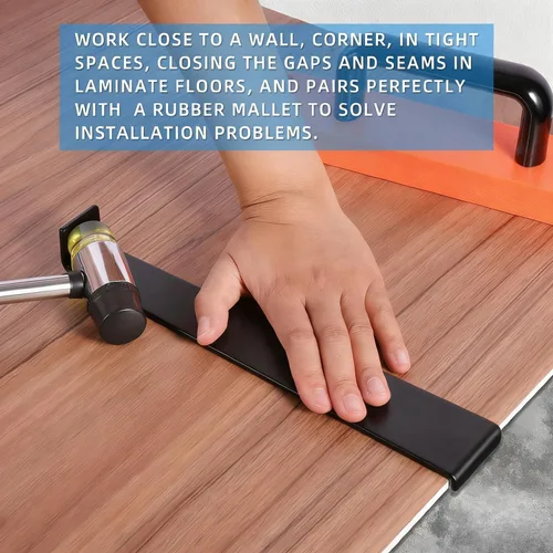 Vista 7 de Kit de 43 piezas para herramientas de suelo laminado, kit de instalación LVP, herramientas para suelos de vinilo, taco de golpeteo con mango
