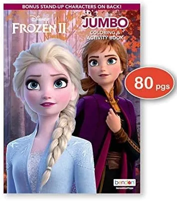 Vista 4 de Disney Frozen and Frozen 2 - Juego de libros de actividades para colorear y calcomanías