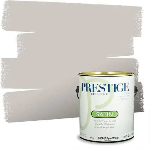 Vista 121 de PRESTIGE Paints - Pintura interior e imprimación en uno, 1 galón, cáscara de huevo, pimienta envejecida