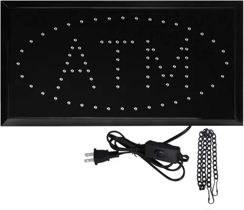 Vista 7 de Boshen Letrero LED de cajero automático para negocios, pantalla LED, tablero de anuncios de movimiento animado con interruptor intermitente y modo