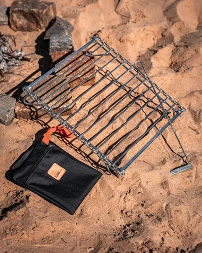 Vista 2 de Parrilla portatil Ideal para asados al aire Libre parrillas argentinas hechas para asador