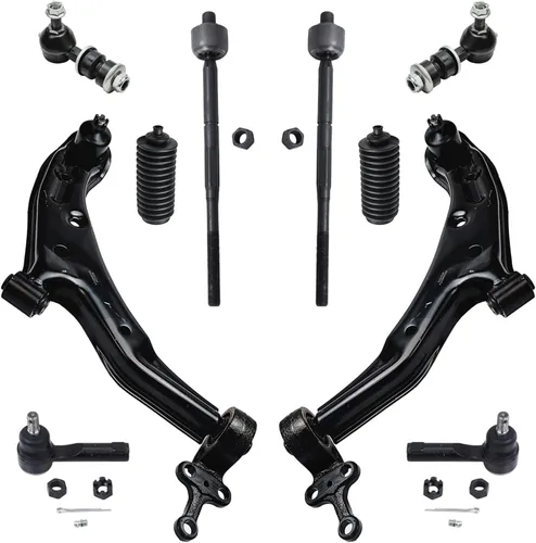Vista 141 de Detroit Axle - Kit de suspensión frontal de 10 piezas para Ford Ranger Mazda B2300 B2500 B3000 B4000, 2 brazos de control superiores, 2 rótulas