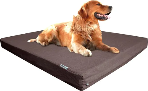Vista 42 de Dogbed4less Cama de espuma de memoria para perros, ortopédica, con gel refrescante, forro impermeable con funda exterior duradera lavable