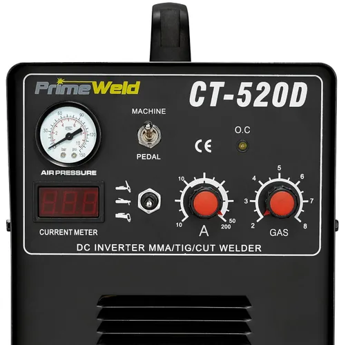 Vista 3 de PrimeWeld Cortador de plasma 3 en 1 de 50 amperios, soldador TIG de 200 amperios y soldador de electrodo de 200 amperios - Combo de soldadura