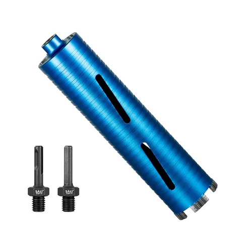 Vista 15 de SALI Brocas de núcleo de diamante, 1 pulgada de diámetro, 10 pulgadas/10.000 in, profundidad de perforación de 5/8-11 pulgadas, segmentos turbo