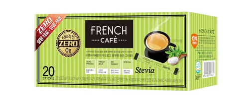 Vista 2 de Namyang French Cafe Stevia - Mezcla de café instantáneo (cero azúcar) (20 barritas)