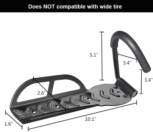 Vista 3 de Aparcabicis cochera Dirza sistemade montar a pared de almacenamiento colgadero vertical – Gancho para interior – Fácil de colgar/descolgar – robusto