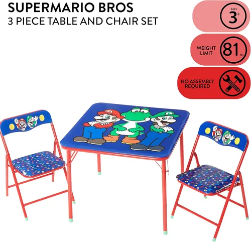 Vista 114 de Idea Nuova Jojo Nickelodeon Siwa - Juego de mesa de 3 piezas con 2 sillas plegables y 1 mesa, a partir de 3 años