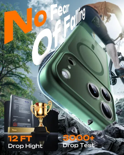 Vista 200 de TOCOL Funda para iPhone 11, compatible con Magsafe, protección completa de cámara, imanes integrados, protección contra caídas, funda translúcida