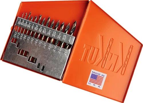 Vista 3 de KnKut Juego de brocas de 13 piezas de longitud mecánica de 1/16"-1/4" por 64th