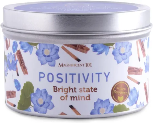 Vista 10 de MAGNIFICENT 101 Vela de aromaterapia para bendición del hogar de larga duración - Vela de salvia para aroma de amor y risa - 6 oz - 35 horas