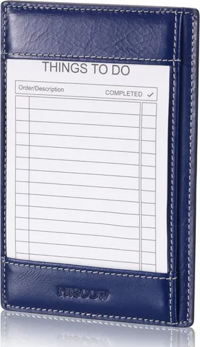 Vista 10 de HISCOW Classy - Jotter de cuero con soporte para bolígrafos, piel de becerro italiana (marrón)