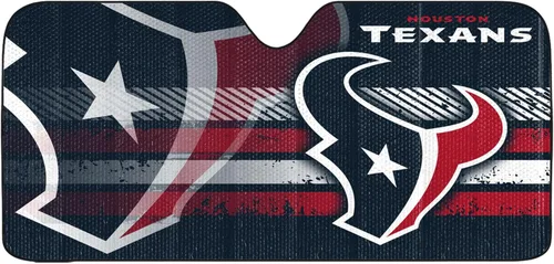 Vista 4 de Fanmats Parasol Solar Automático para Parabrisas de la NFL, Protector Solar Visera Solar Acordeón Tri-plegable para Almacenamiento 59" x 29.5