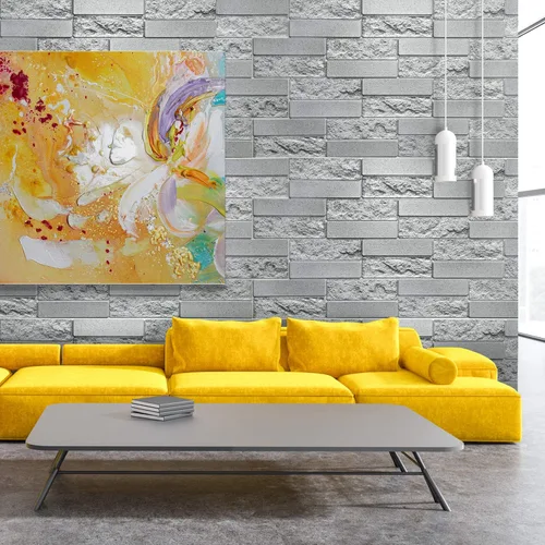 Vista 2 de Dundee Deco Panel de pared 3D de PVC de ladrillo de cemento sintético, 3.3 pies x 1.6 pies (38.6 in x 19.3 in), decoración de paneles de pared