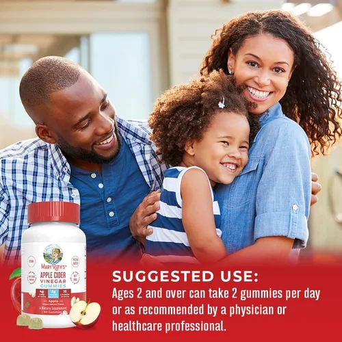 Vista 4 de Mary Ruth's Gomitas de vinagre de sidra de manzana, 60