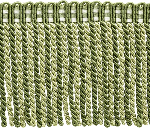 Vista 12 de DÉCOPRO Colección Noblesse de 6 pulgadas de largo con borde de flecos de lingote con cabecera de punto elegante (estilo # DB6), color burdeos