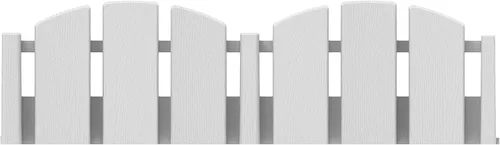 Vista 12 de EasyFlex Bordes de Paisaje sin Excavación con Espigas de Anclaje, 4.5 Pulgadas de Altura, Valla Decorativa de Aspecto de Madera Adirondack