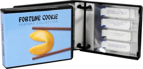 Vista 6 de Fortune Cookie Fortune Collection - Estuche para 10 páginas, capacidad para 40 Fortunes (azul)
